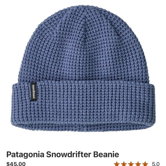 Patagonia Textured Knit Blue Hat - Picture 3 of 3